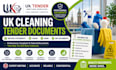 write UK cleaning tender method statements, coshh, rams and bid document