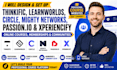 design italian thinkific, learnworld, circle, mighty network course website
