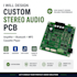 design custom stereo audio pcb, amplifier, bluetooth, mp3 and cassette player