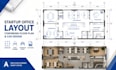 design startup office layout coworking floor plan cad drawings
