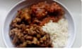 cook rice and bean