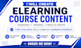 turn your ideas into an original course content