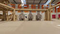 create 3d industrial plant, factory walkthrough and process animation