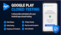 provide 12 real testers for google play closed testing