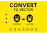 manually vector trace jpg image to svg, eps and vector files on illustrator