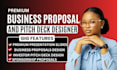 design business proposal, pitch deck, sponsorship proposal, presentations