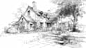 sketch houses and buildings