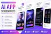 design ai app screenshots for app store and google play