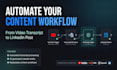 build n8n ai content repurposing system, youtube video, podcast to linkedin post