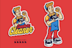 design a professional custom carpet cleaning logo