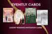 design luxury wedding digital invitation cards