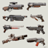 create weapon design and illustration