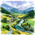 paint landscapes in watercolor