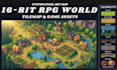 create 16 bit pixel art map tilemap rpg game world for your 2d game project