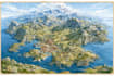 create event, tourist, and fantasy map illustration