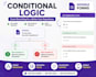 create a professional google form with conditional logic and response sheet