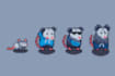 create pixel art character and animation