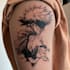 create aesthetic anime tattoo illustration