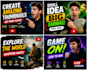design a professional and eye catching youtube thumbnail