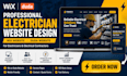design professional wix electrician website duda electrical contractor website