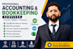 do quickbooks online and xero bookkeeping, setup, cleanup
