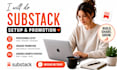 do substack setup and organic substack promotion