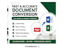 convert PDF to word or excel and retype documents