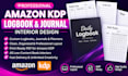 create amazon KDP logbook and journal interiors