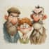 create a watercolor character art portrait