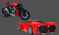 do 3d custom lego design, lego technic, car moc, brick model, manual instruction