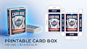 do board game packaging design, card box packaging, 3d mockup printable card box
