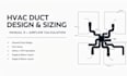 do hvac duct design, duct sizing and manual d with airflow calculation