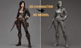 convert 2d image to 3d model 2d to 3d printable stl file 3d action figure