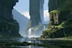 draw detailed sci fi environment concept art