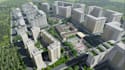 render 3d site plans design, exterior landscape modeling, 3d architect apartment