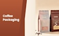 design premium coffee packaging, coffee bag, pouch and label