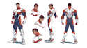 make super hero character design for you