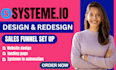 build systeme io landing page systeme io sales funnel systeme io website