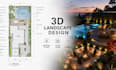 3d landscape design, backyard, front yard, pool, site plan, landscape architect