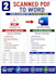 convert PDF to word ,excel and retype documents