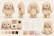 create a custom plush toy reference sheet