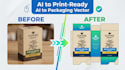 convert ai packaging to print ready vector dieline template