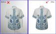 do professional wrinkle remove and ghost mannequin,neck joint