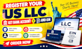 register your US llc, wyoming llc and get ein