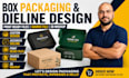 create box, dieline product packaging design  template diecut line source file