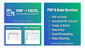 convert PDF to excel, scanned PDF to excel and do data entry