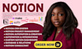 be notion workspace design expert, notion template, dashboard, notion automation