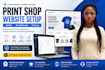 create setup inksoft, deconetwork, printavo, printshop website