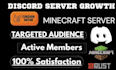 discord promotion, discord advertise, discord grow, minecraft promotion