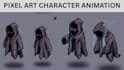 do pixel art animation, pixel sprite sheet and pixel game asset for video game
